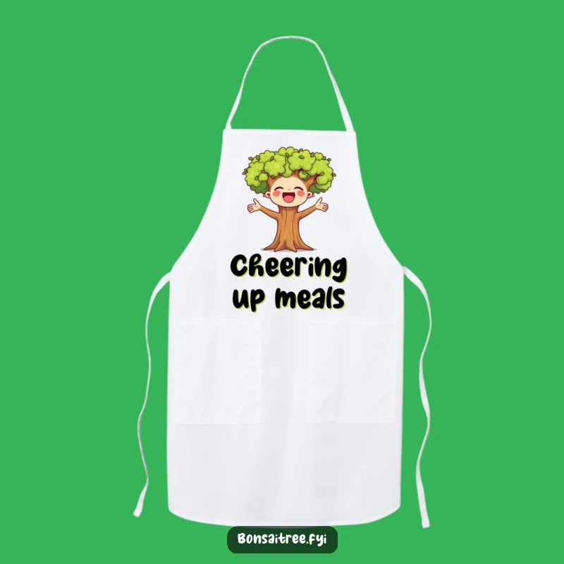 Funny Cheerful Bonsai Tree Apron: Cook with Joy and Enthusiasm