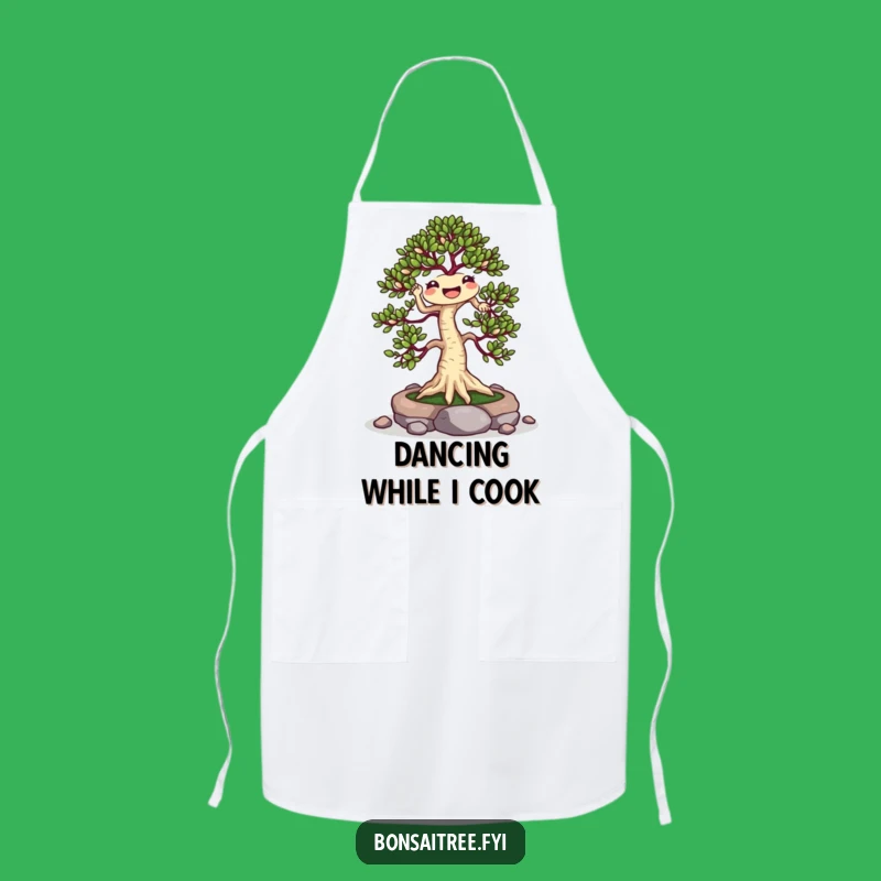 Funny Jigging Bonsai Apron: Kitchen Dance Party for the Humorous Cook