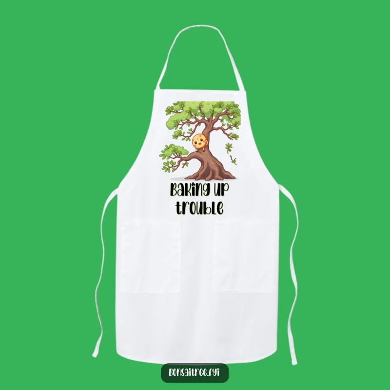 Funny Cookie's Bonsai Climb Apron: Cook with Hilarious Adventure & Style!