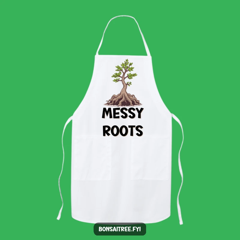 Mischievous Bonsai Roots Apron: Cook Up Some Fun and Food, Playful Funny Gift