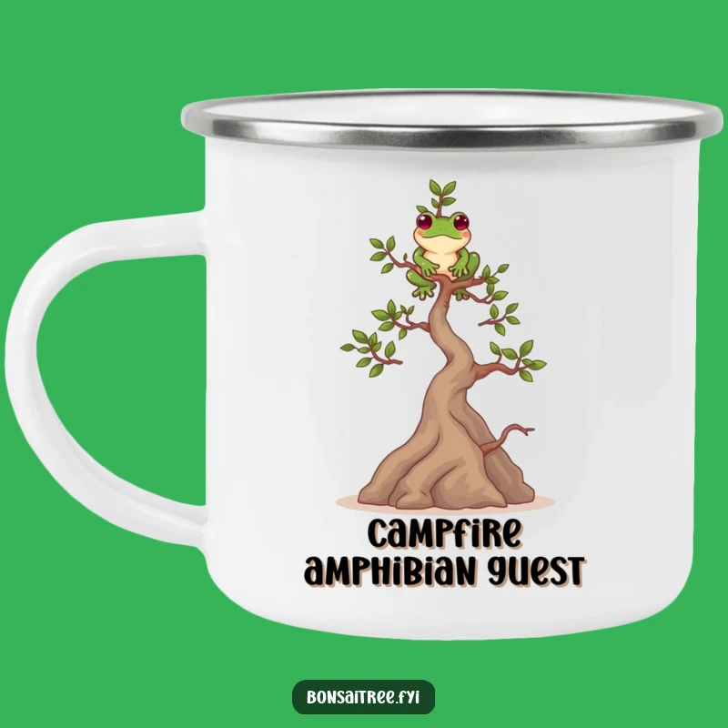 Adventure Funny Bonsai Frog Balance Camping Mug: Your Serene Companion