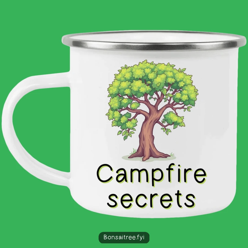 Funny Secret Keeper Bonsai Tree Camping Mug: Your Companion for Mysterious Sips