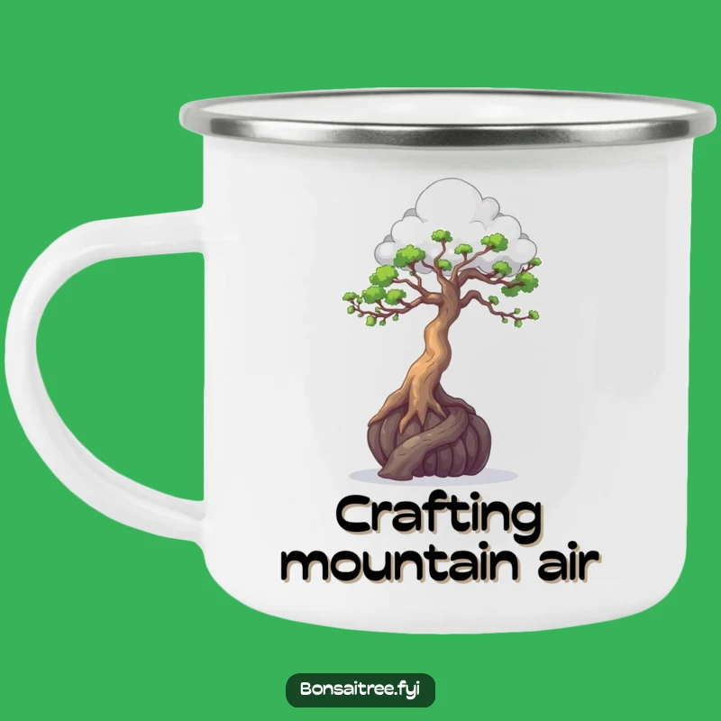 Funny Bonsai Cloud Sculptor Camping Mug - Artistic Drinkware for Outdoors
