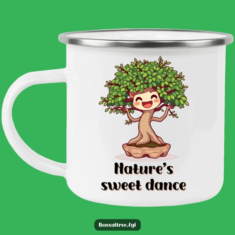 Funny Joyful Bonsai Dancing Camping Mug: Adventure to Music with This Gift
