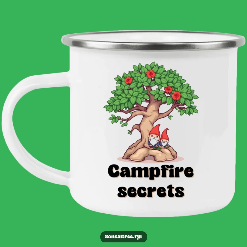 Funny Mischievous Bonsai Gnome Hide Camping Mug: Witty Adventure Gift