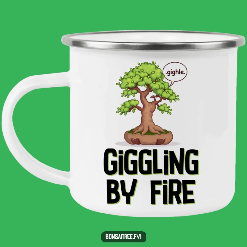 Funny Giggle Bonsai Tree Camping Mug: Your Companion for Humorous Sips