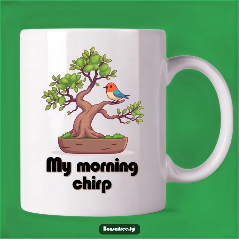 Funny Bird Bonsai Balance Mug: Colorful Tree Gift