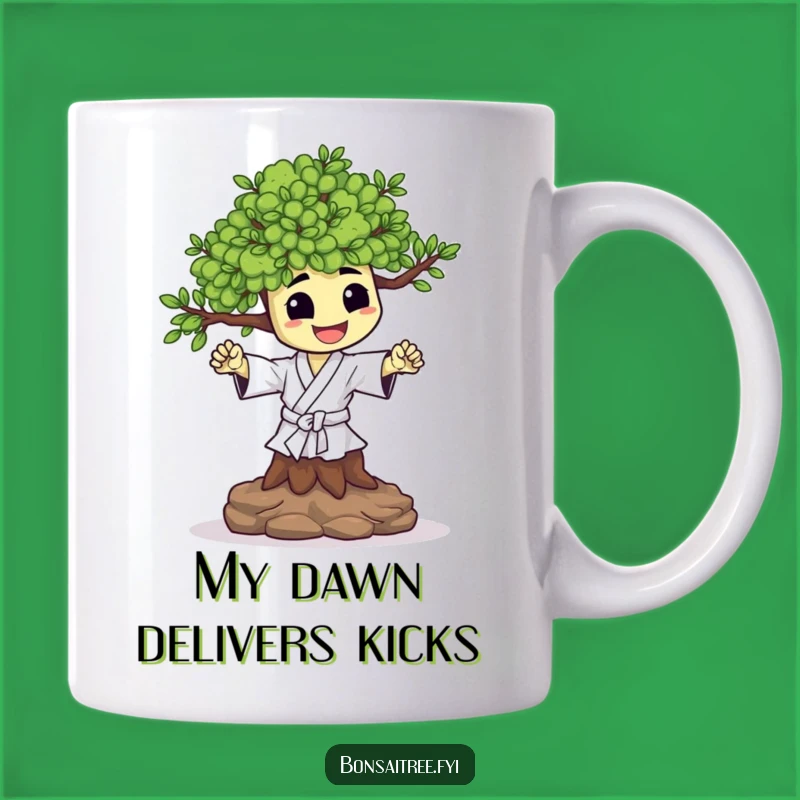 Funny Happy Bonsai Karate Chop Mug: A High-Energy Gift