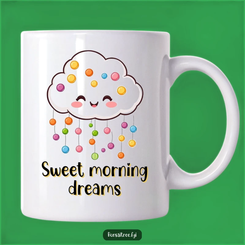 Funny Candy Cloud Mug - Sweeten Your Mornings with Joyful Rain