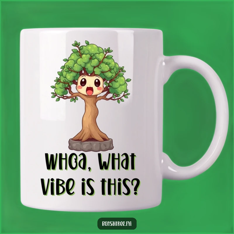 Funny Surprised Bonsai Tree Mug - A Hilarious Gift for Plant Lovers