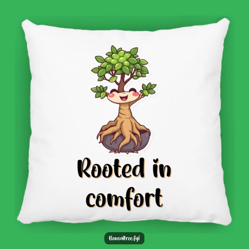 Funny Bonsai Tree Pillow: Wiggling Roots Comfort, Adorable Humorous Decor Gift
