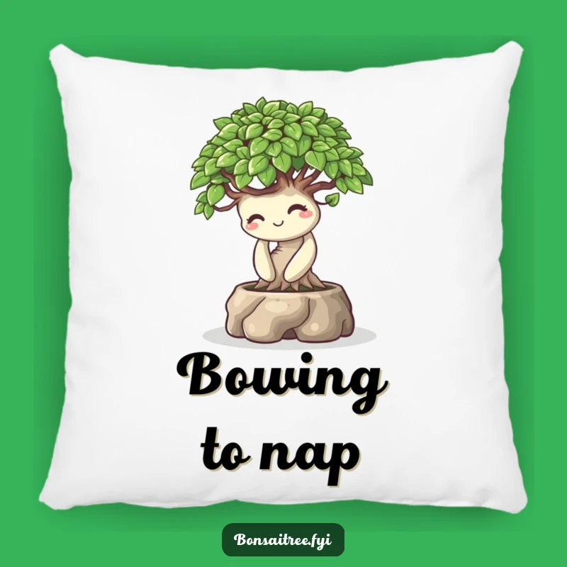Funny Comfort Bonsai Bow Pillow: Playful Smile Gift