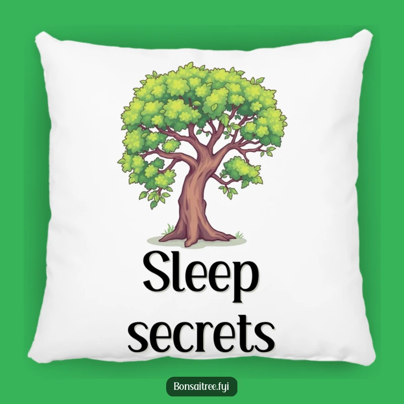 Funny Secret Tree Pillow, Cozy Comfort with a Humorous Whisper