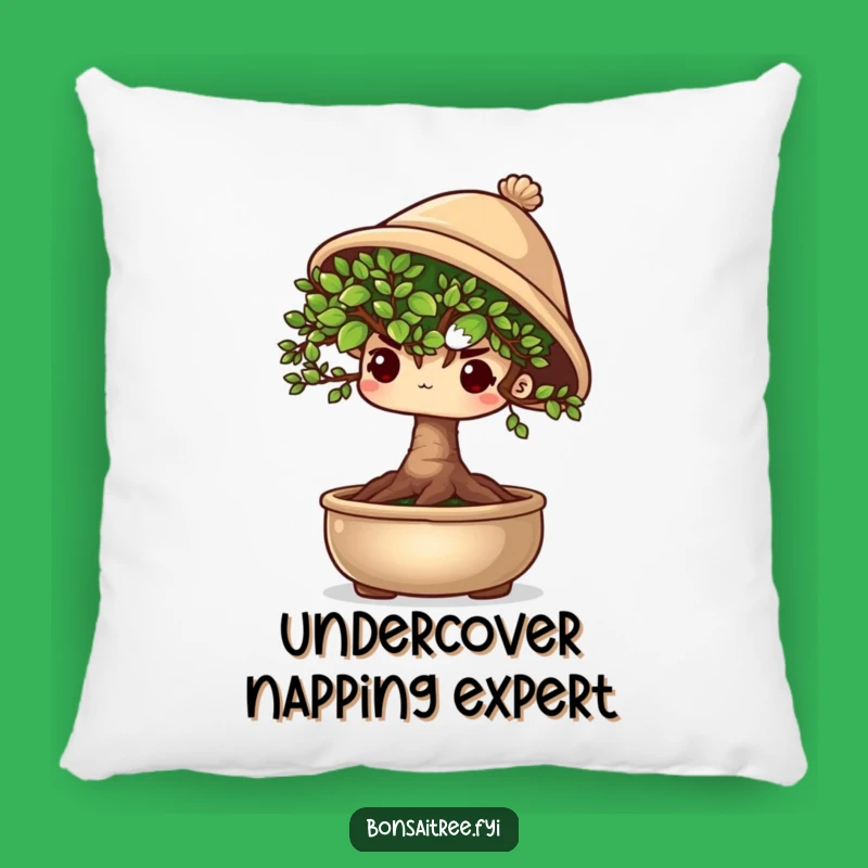 Funny Shy Bonsai Tree Pillow - Soft Peeking Character Cushion, Perfect Gift