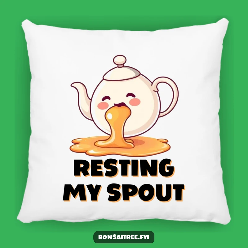 Funny Teapot Rainbow Pillow - Cozy Comfort with a Colorful Twist