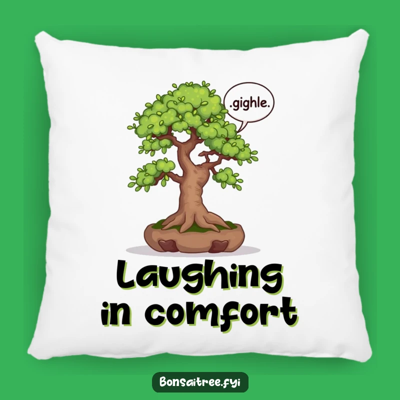 Funny Giggle Bonsai Tree Pillow: Cozy Comfort with a Touch of Humor