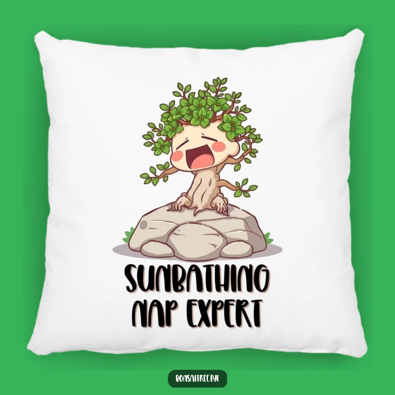 Funny Tired Bonsai Pillow: Cozy Comfort, Perfect Nap Gift