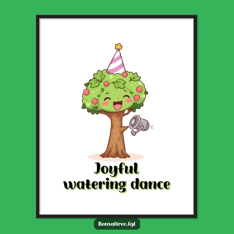 Funny Dancing Bonsai Digital Print: Instant Party, Perfect Wall Art