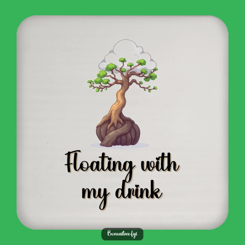 Funny Bonsai Cloud Sculptor Coasters - Artistic Protection for Your Table