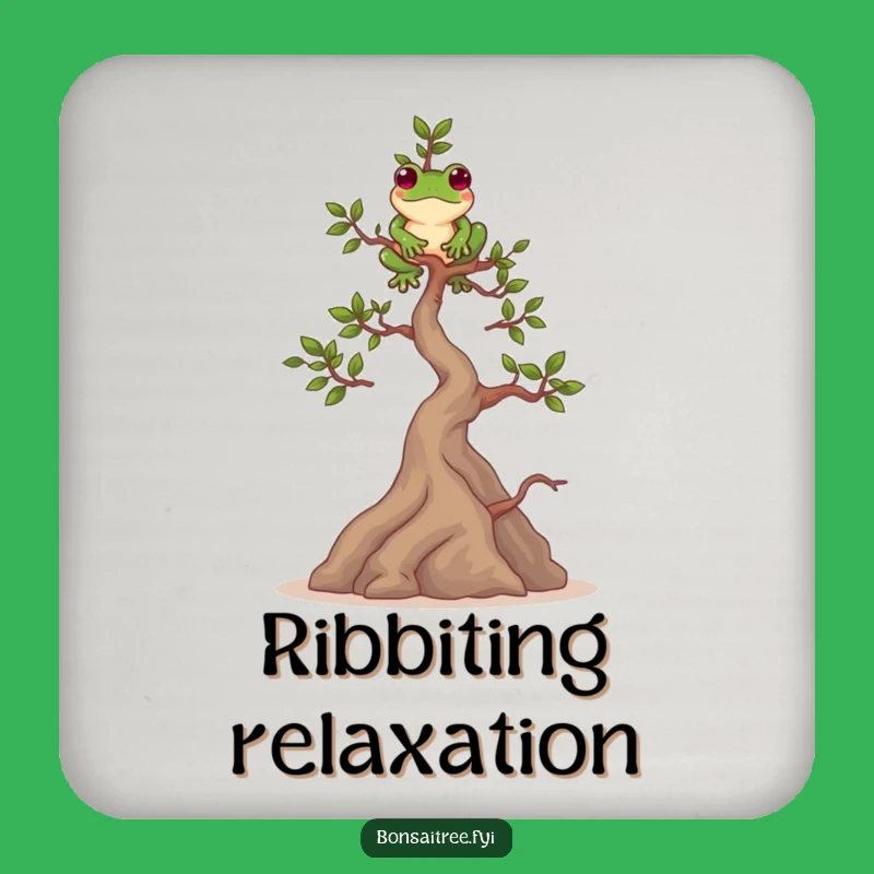 Funny Bonsai Frog Balance Coaster Set: Protect Surfaces With Charm