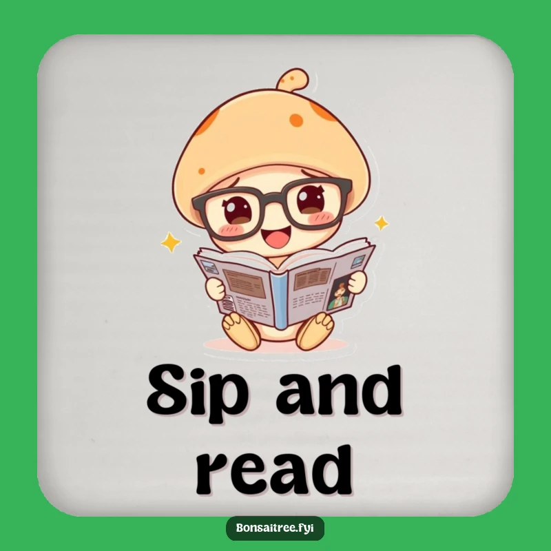 Funny Mushroom Coaster - Protect Surfaces with Humorous Art