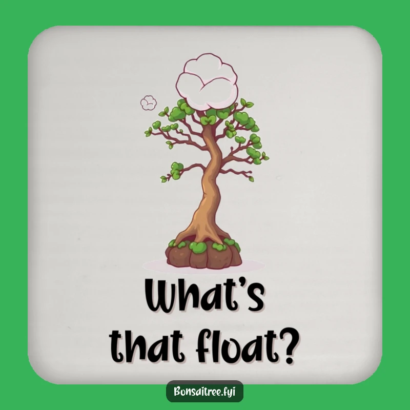 Funny Curious Bonsai Cotton Ball Coaster: Protect Surfaces with Whimsical Charm Gift