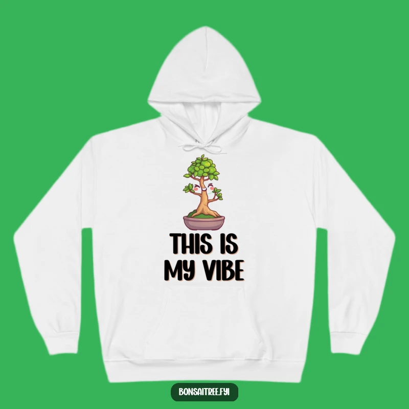 Cozy Funny Winking Bonsai Hoodie, The Ultimate Comical Gift for Chill Vibes