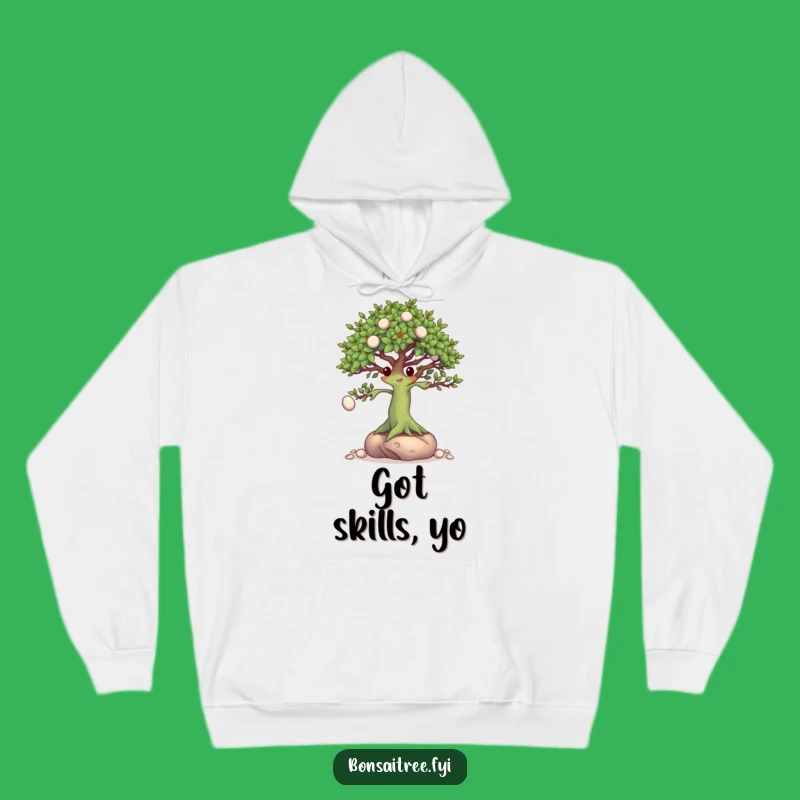 Funny Bonsai Juggling Hoodie - Cozy Tree Character Warm Gift