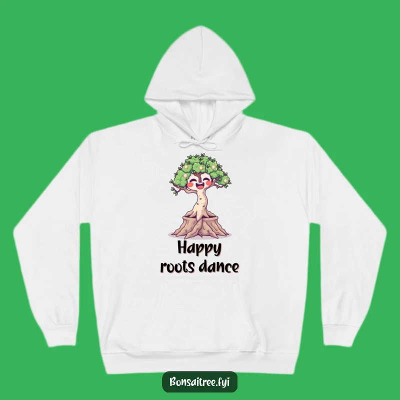 Funny Cozy Bonsai Roots Hoodie: Joyful Wiggling Tree Gift