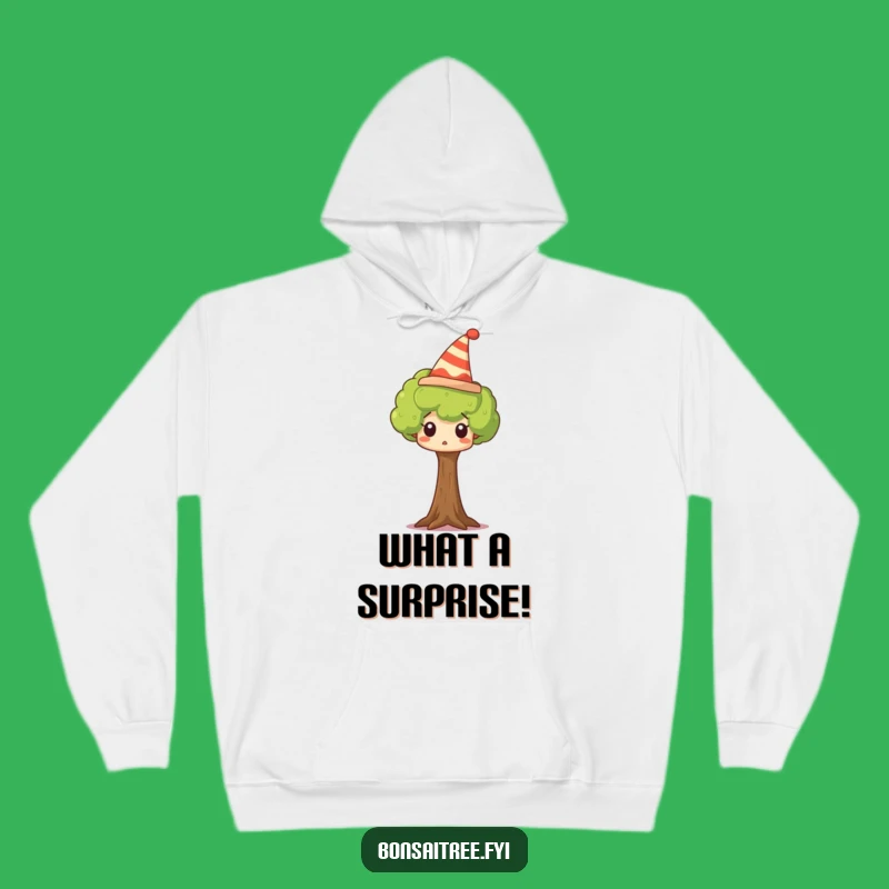 Funny Surprised Tree Hoodie: Cozy Comfort in a Silly Hat