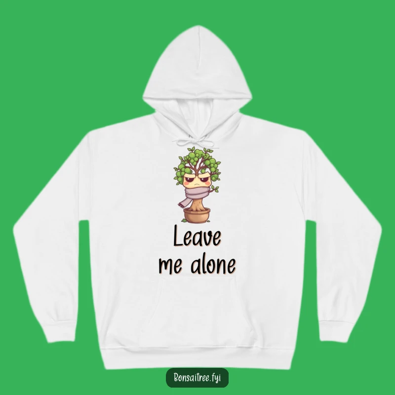 Cozy Funny Grumpy Bonsai Tree Hoodie - Warm and Hilarious Gift for Cold Days