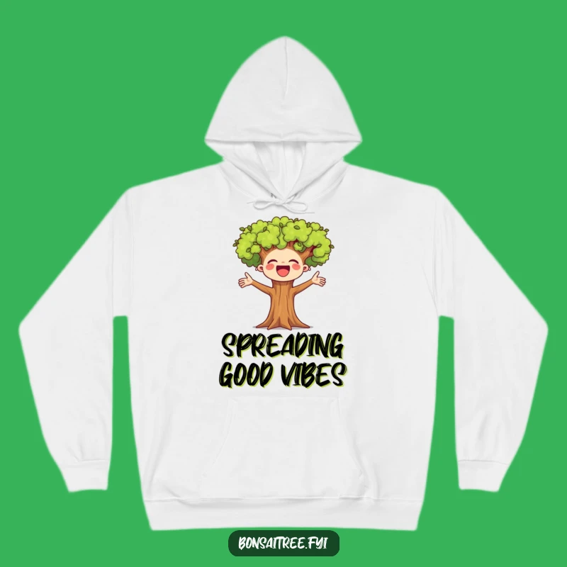 Funny Cheerful Bonsai Hoodie: Cozy Comfort and Uplifting Vibes