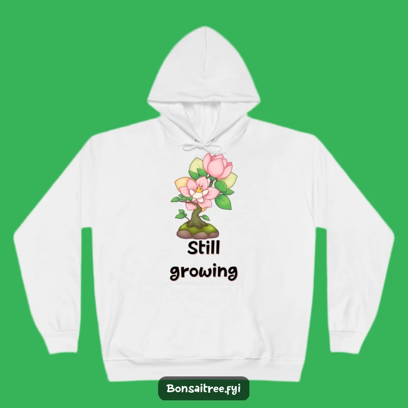 Funny Shy Bonsai Flower Peek Hoodie: Cozy & Adorable Introvert Sweatshirt Gift