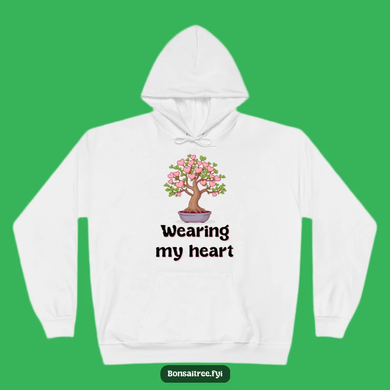 Funny Heart Bonsai Hoodie: Cozy Up with Love and Comfort