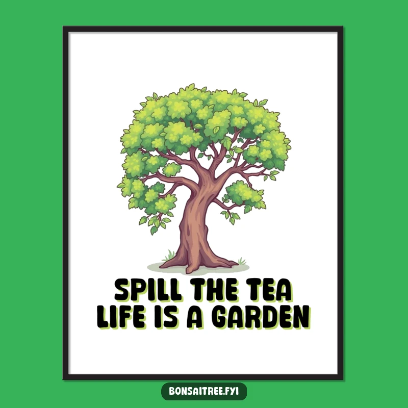 Funny Free Printable Wall Art: Secret Bonsai Tree - Intriguing Downloadable Decor