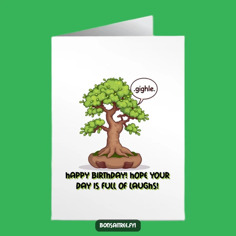 Giggle-Worthy Free Printable Birthday Card: Bonsai Tree - Funny Downloadable Gift!