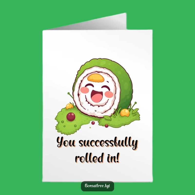 Hilarious Free Printable Congratulations Card: Sushi Moss Mix, Unique Downloadable Gift