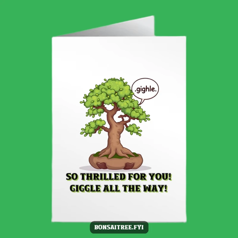 Free Printable Congrats Card: Giggle Bonsai - Funny Downloadable Celebration