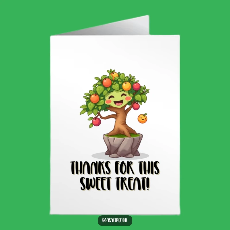 Free Printable Joyful Bonsai Thank You Card: Lively Downloadable for Showing Appreciation