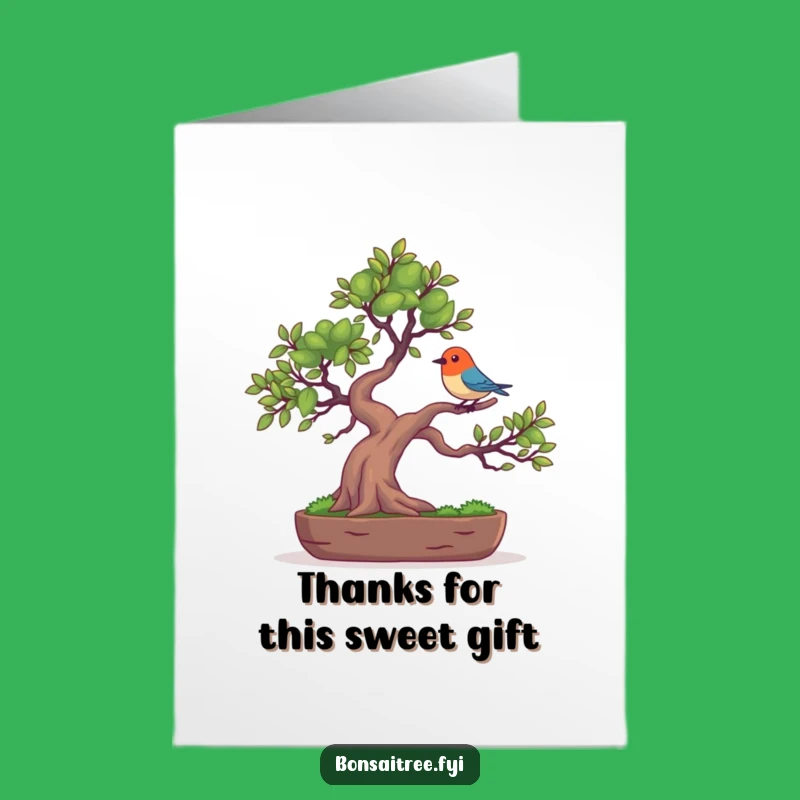 Free Printable Thank You Card: Birdy Bonsai's Grateful Greeting