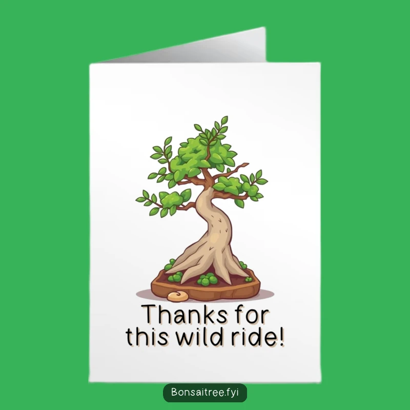 Free Printable Bonsai Somersault Thank You Card: Playful Downloadable for Gratitude