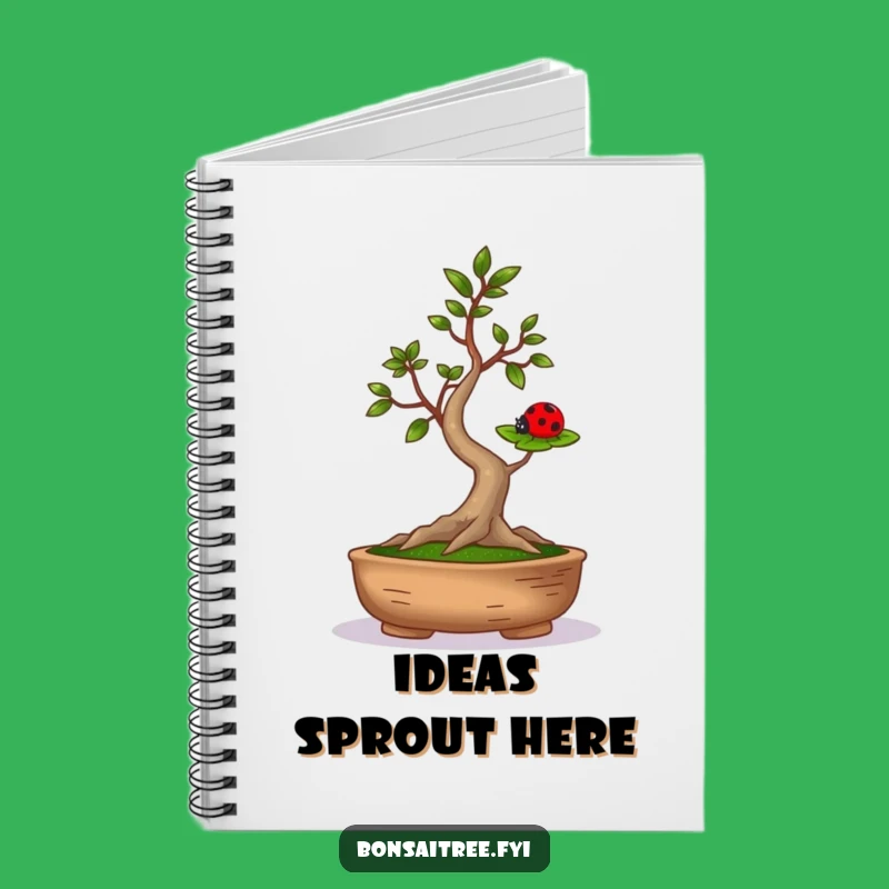 Funny Bonsai Ladybug Balance Notebook - Journal Your Funny Thoughts