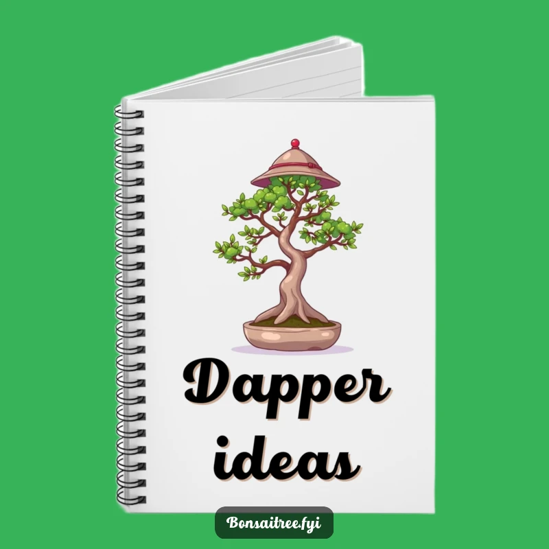 Funny Bonsai Notebook: Hat-Wearing Tree Cover, Waving Branch Journal