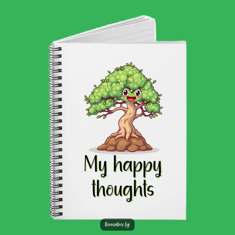 Funny Happy Bonsai Dancing Notebook - Journal Your Joyful Thoughts