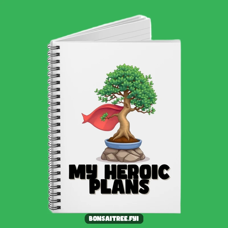 Funny Heroic Bonsai Notebook - Journal Your Brave Adventures