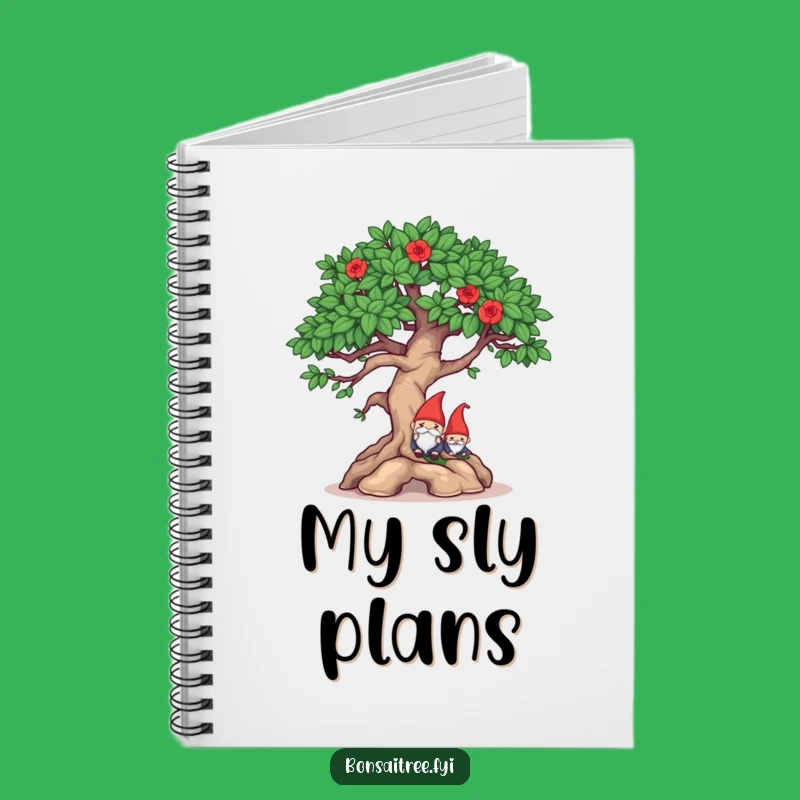 Funny Mischievous Bonsai Gnome Hide Notebook: Witty Journal for Secret Ideas
