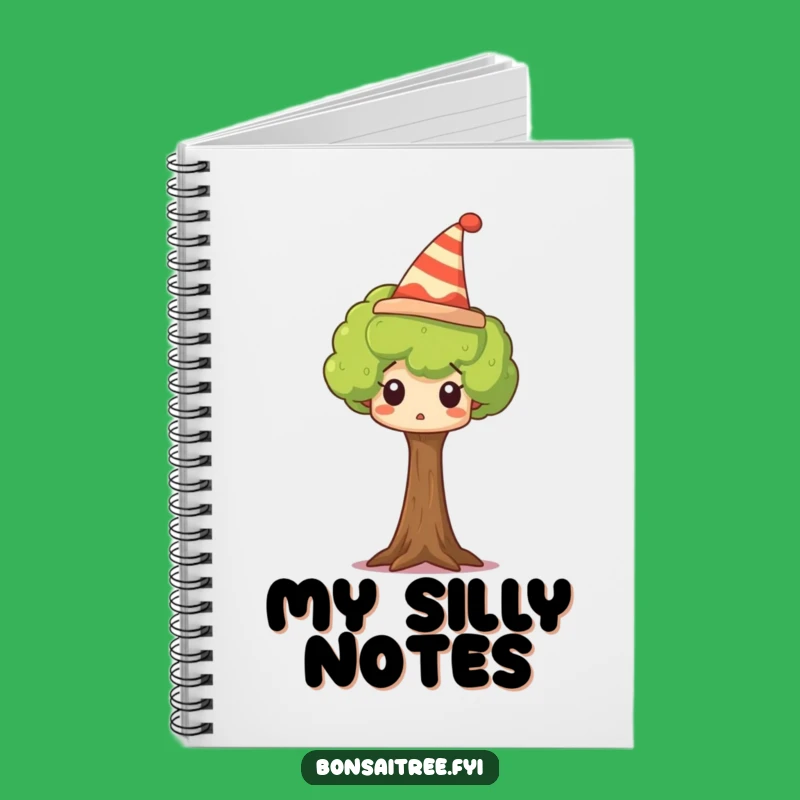 Funny Surprised Tree Notebook: Jot Down Ideas with Silly Hat Fun
