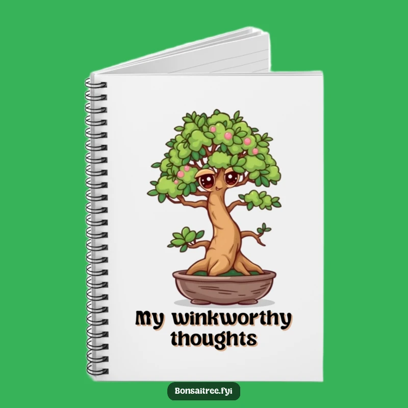 Funny Winking Bonsai Notebook: Jot Down Secrets with Mischievous Fun