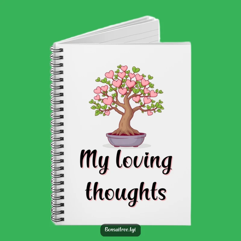 Funny Heart Leaf Bonsai Tree Notebook: Jot Down Notes with Love