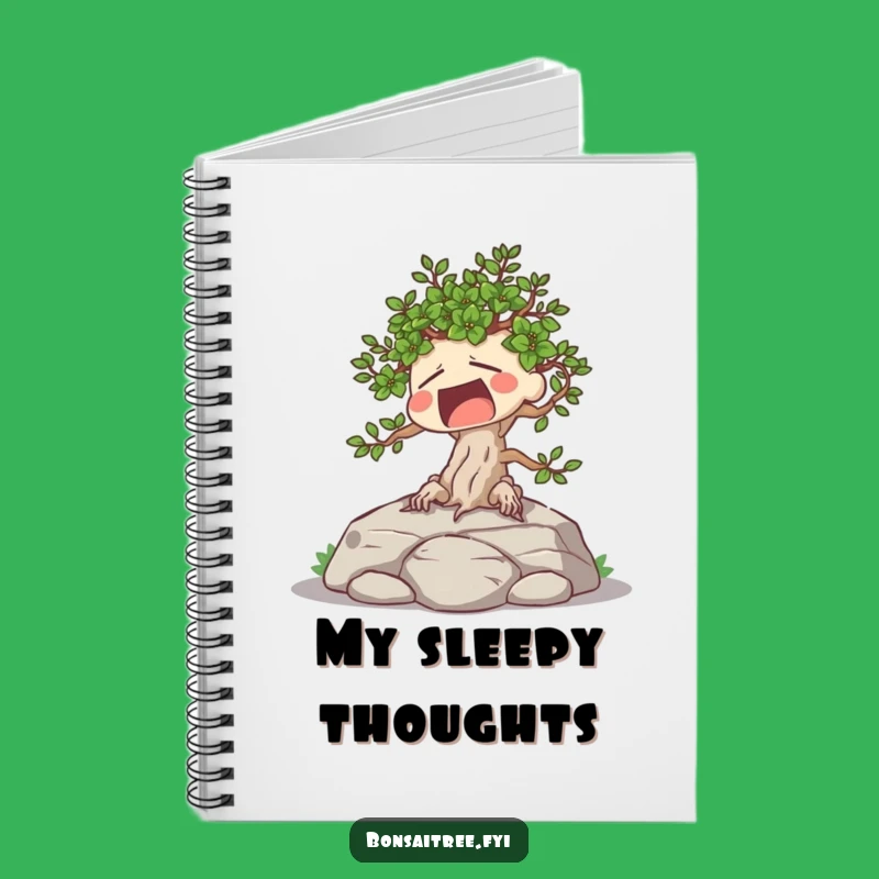 Funny Tired Bonsai Notebook: Jot Down Lazy Thoughts, Great Gift